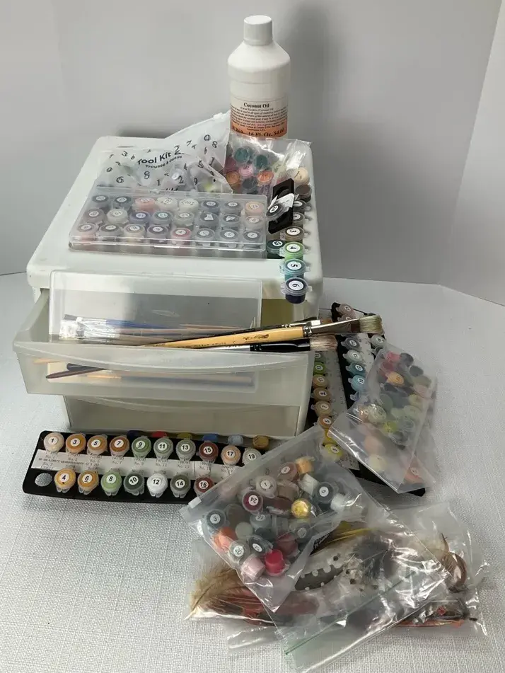 Miniature Paint by Numbers Craft Supplies Collection