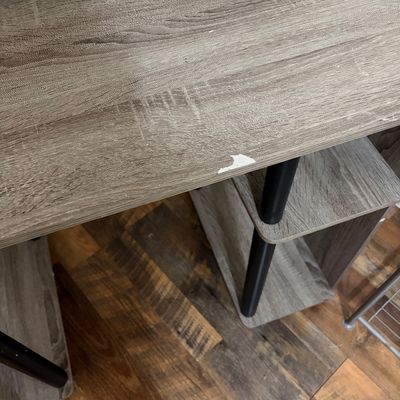 Sale Photo Thumbnail #205: Desk: 35.5” wide x 36” tall x 20” deep
Metal stand: 14.5” wide x 30.5” tall x 14.5” deep