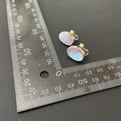 Vintage Mother of Pearl Screw-Back Clip-On Earrings