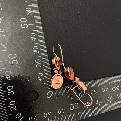 Avon Vintage-Style Pink Cabochon Dangle Earrings