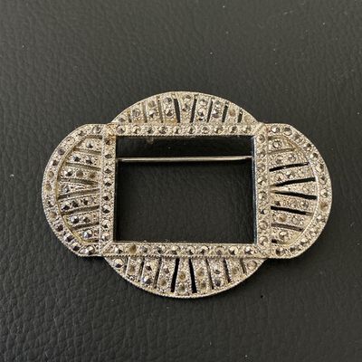 Vintage Art Deco Style Marcasite Brooch