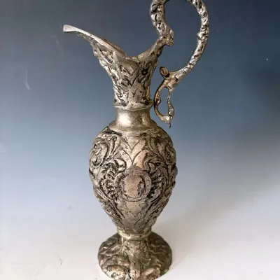Vintage Spelter Ornate Ewer
