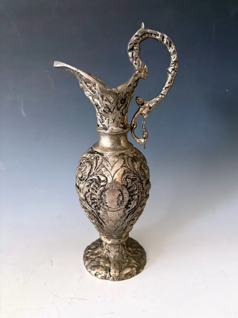 Vintage Spelter Ornate Ewer