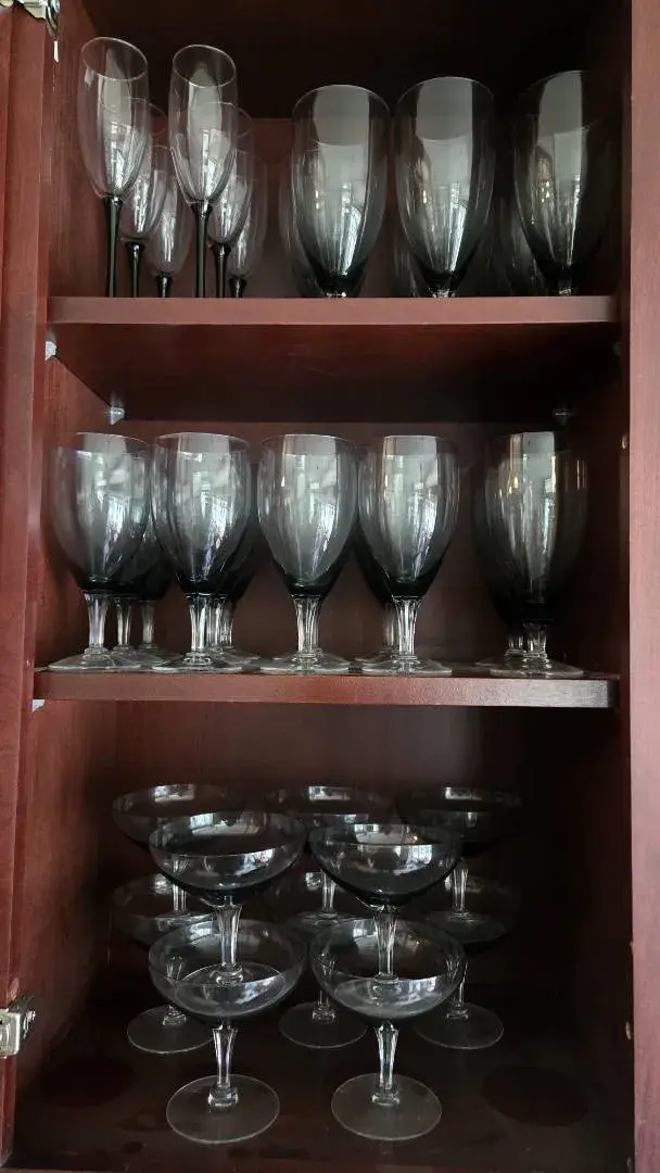 Vintage Smokey Fosteria Glasses