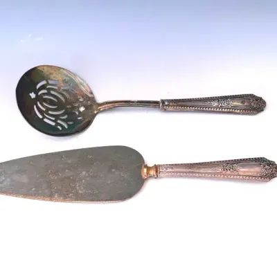 Antique Sterling Handled Serving Set