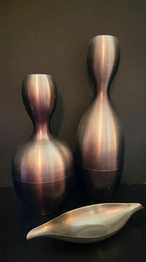 Bella And Ruby Pot "Smoke And Mirrors" By Babette Holland Design With MCM Elongated Bowl