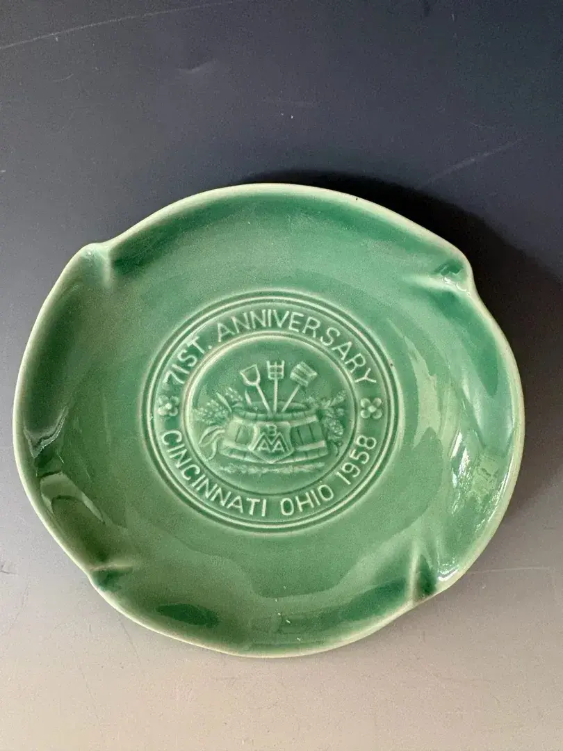 1958 Vintage Rookwood Pottery 71st Anniversary Ashtray 