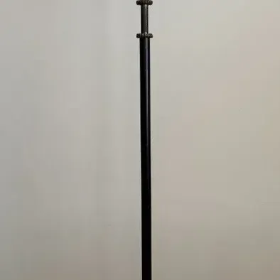 1930s Mutual Sunset Lamp Co. (MSLC) Torchiere Floor Lamp W/ Brass & Marble Base 