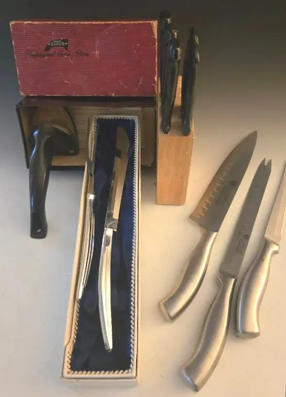 Cutco Professional Honing Stone, Hessler Knives, Carving Set From Germany +
