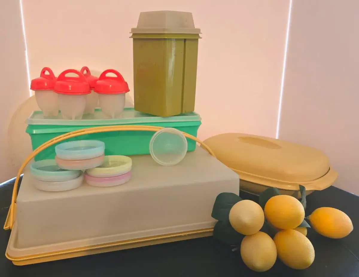 Vintage Tupperware With Extra Lids, Includes Egglettes