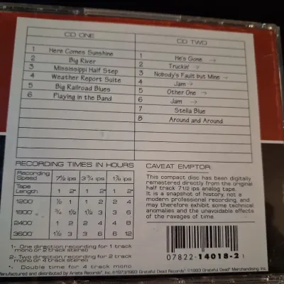 GRATEFUL DEAD "DICK'S PICKS" VOLUME ONE AND A BONUS DISC