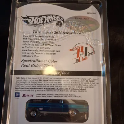 HOT WHEELS RLC " 66 SUPER NOVA" SPECTRAFLAME COLOR
