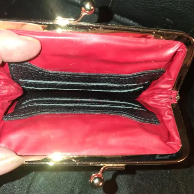 DOONEY & BOURKE LEATHER PURSE AND WALLET