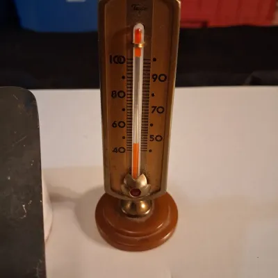 VINTAGE WRIGLEY'S JUICY FRUIT MATCH HOLDER, TAYLOR THERMOMETER AND MORE
