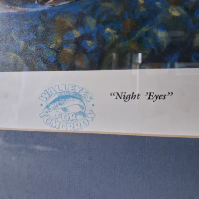 "NIGHT EYES" BY VIRG BECK SIGNED AND NUMBERED PRINT