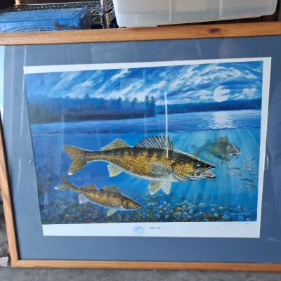 "NIGHT EYES" BY VIRG BECK SIGNED AND NUMBERED PRINT