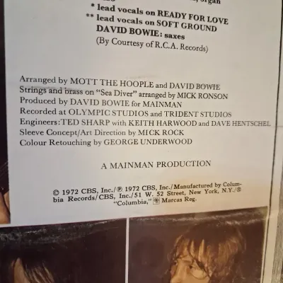 MOTT THE HOOPLE VINYL RECORDS