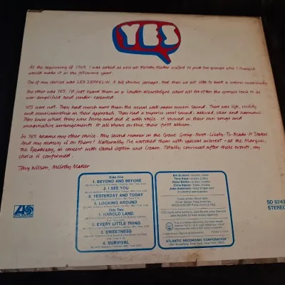 PETE TOWNSHEND AND YES VINYL RECORDS