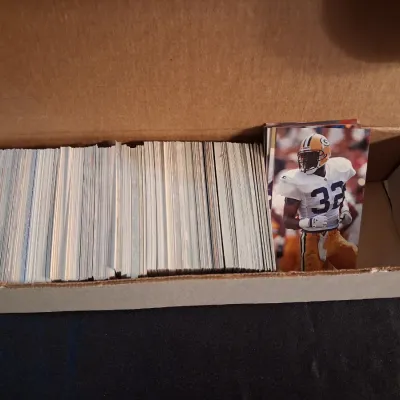 PARTIAL BOX OF FOOTBALL TRADING CARDS