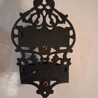WAGNER WARE 6" CAST IRON SKILLET AND CAST MATCH HOLDER