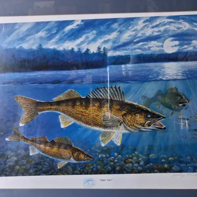 "NIGHT EYES" BY VIRG BECK SIGNED AND NUMBERED PRINT