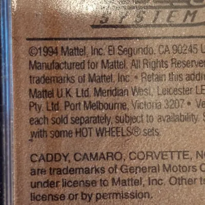 1994 HOT WHEELS TREASURE HUNT MINUS 1 CAR