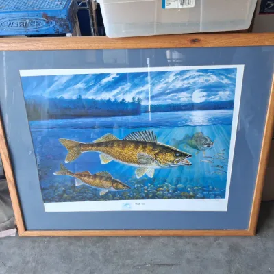 "NIGHT EYES" BY VIRG BECK SIGNED AND NUMBERED PRINT