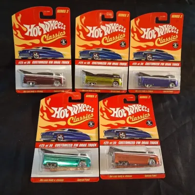 HOT WHEELS CLASSICS CUSTOMIZED VW DRAG TRUCKS