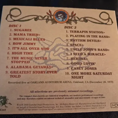 GRATEFUL DEAD "ROAD TRIPS" VOL 3 NO 1