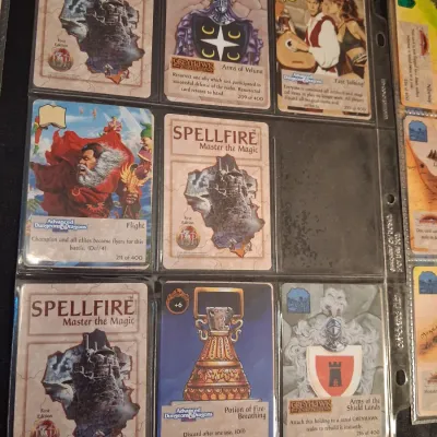 SPELLFIRE MASTER THE MAGIC TSR CCG CARDS LOT