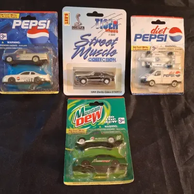 PEPSI AND MOUNTAIN DEW DIE-CAST CARS