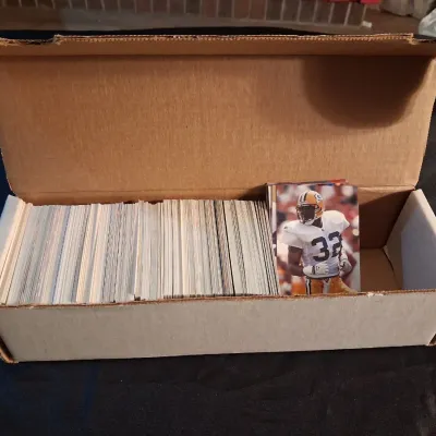 PARTIAL BOX OF FOOTBALL TRADING CARDS