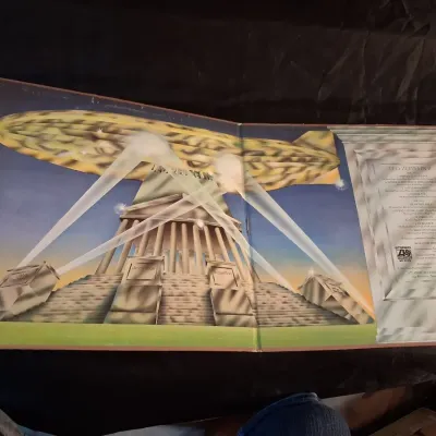 THE ROLLING STONES AND LED ZEPPELIN VINYL RECORD ALBUMS