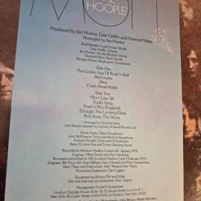 MOTT THE HOOPLE VINYL RECORDS