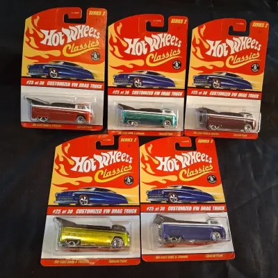 HOT WHEELS CLASSICS CUSTOMIZED VW DRAG TRUCKS