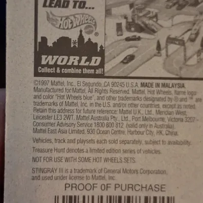 HOT WHEELS 2001 TREASURE HUNT SERIES
