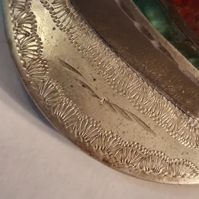 ENCASED SCORPIAN BELT BUCKLE BY WESTERN FLARE COLO SPRGS, CO