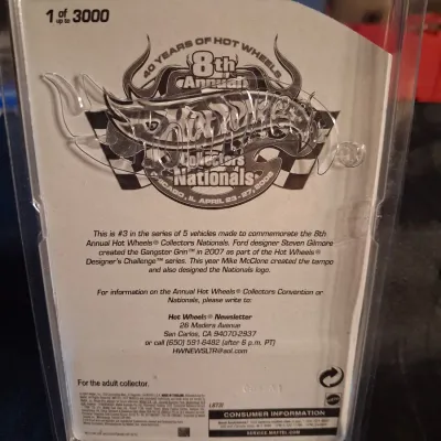 HOT WHEELS 8TH ANNUAL COLLECTORS NATIONALS "GANGSTER GRIN"