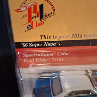HOT WHEELS RLC " 66 SUPER NOVA" SPECTRAFLAME COLOR