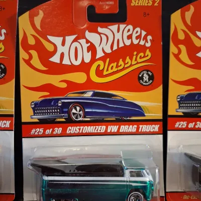 HOT WHEELS CLASSICS CUSTOMIZED VW DRAG TRUCKS