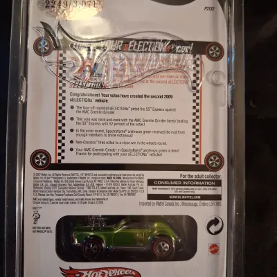 HOT WHEELS RLC 2009 SELECTIONS AMC GREMLIN GRINDER