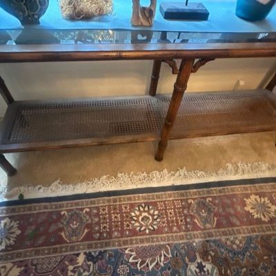 Bamboo style console table