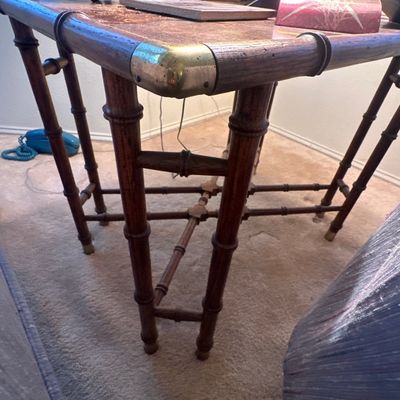 Bamboo style side table