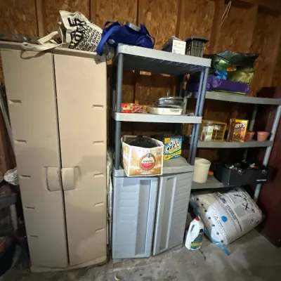 Storage shelves