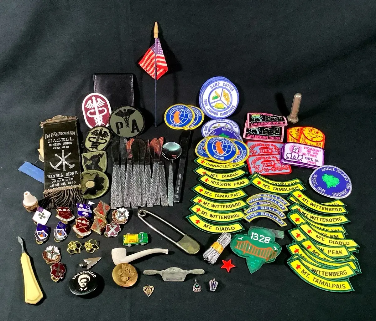 Vintage Collectibles - Pins, Medals, Patches And More