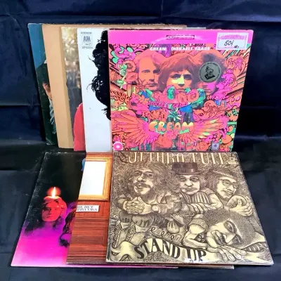 (8) Vinyl Records - Cream, Jethro Tull, Rolling Stones & More!