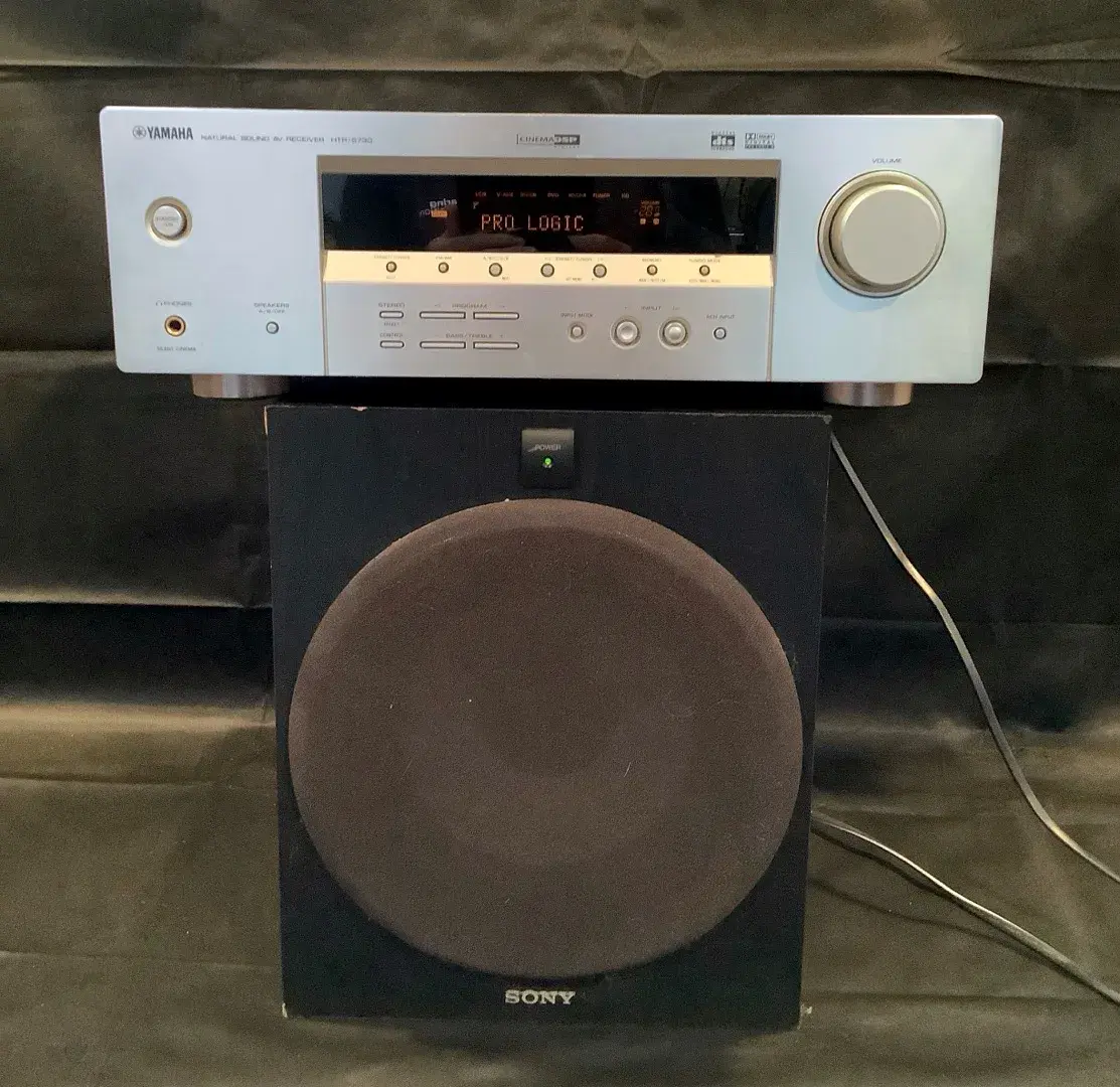 Yamaha Natural Sound AV Receiver & Sony Subwoofer 