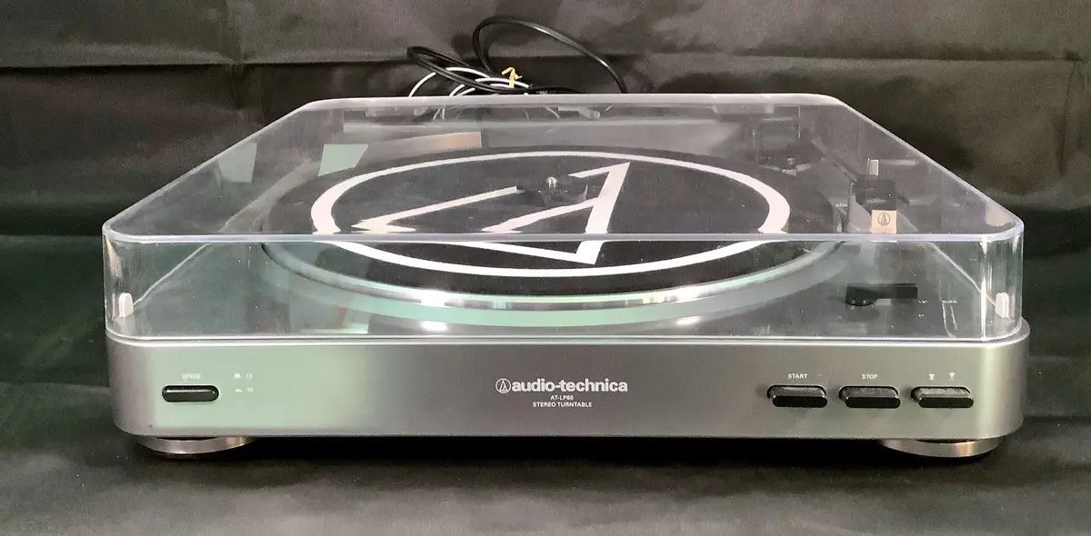 Audio-Technica AT-LP60 Fully Automatic Belt-Drive Stereo Turntable Silver