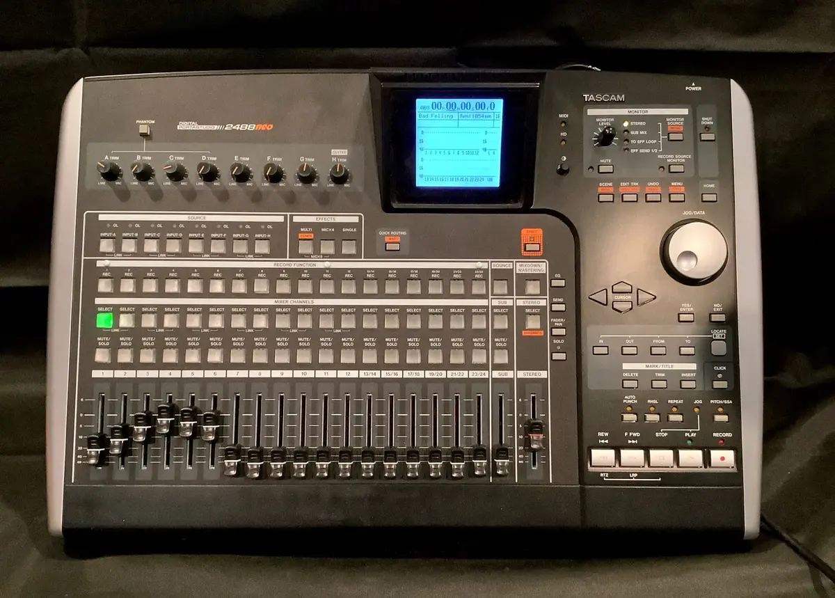 TASCAM 2488 Digital Portastudio 24-Track Recorder Workstation Console + DVD