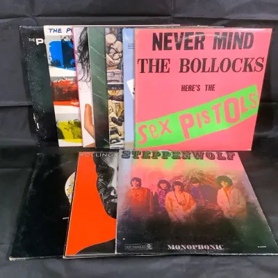 (10) Vinyl Records - 80's - Van Halen, The Police, Sex Pistols
